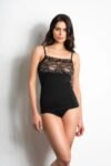 Canotta spalla stretta pizzo Rossoporpora DR670
