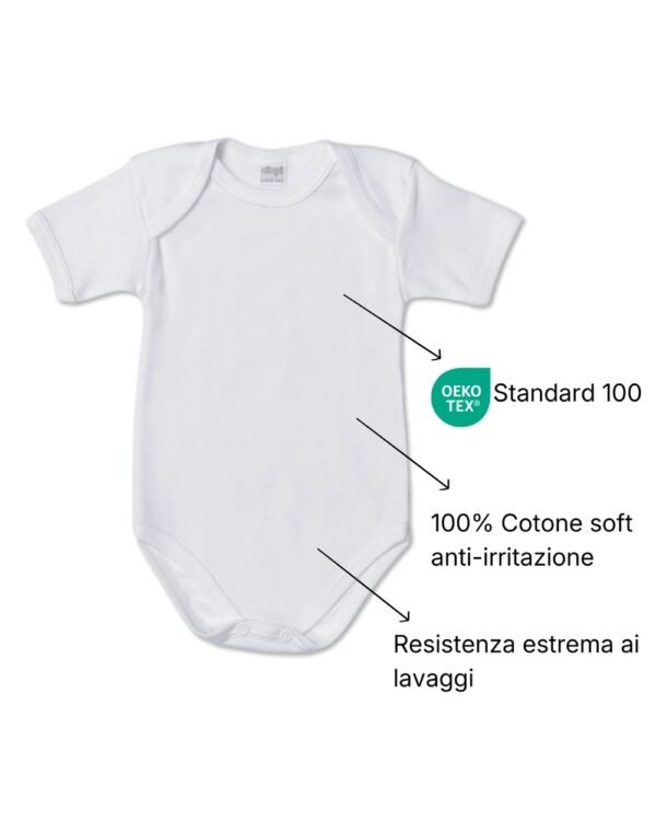 Body mezza manica cotone bimbo/a Ellepi 802