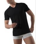 Maglia mezza manica scollo a V Rossoporpora 20/20