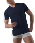 Maglia mezza manica scollo a V Rossoporpora 20/20