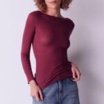 Maglia manica lunga scollo a barca Cashmere Cotonella GD278