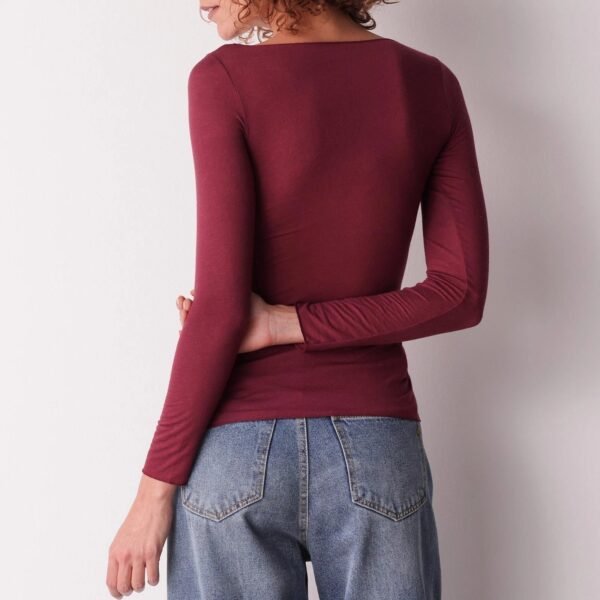 Maglia manica lunga scollo a barca Cashmere Cotonella GD278