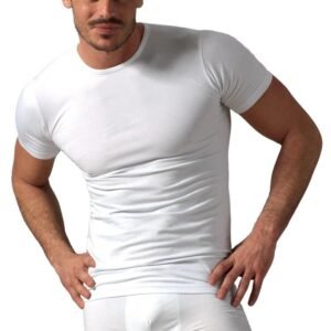 Maglia mezza manica girogola modal Rossoporpora 050