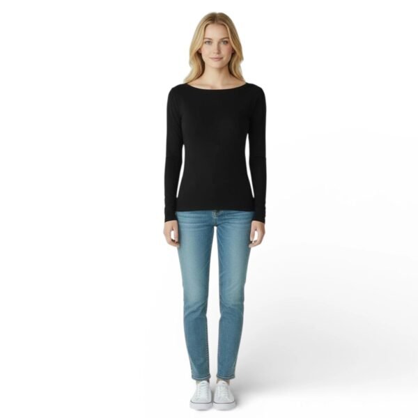 Maglia manica lunga scollo a barca Cashmere ESSE 6416