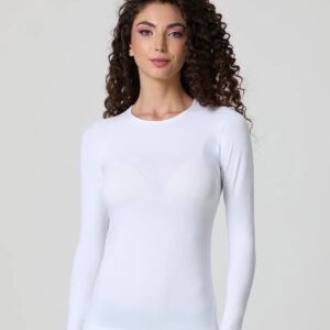 Maglia manica lunga giro cotone elasticizzato Jadea 4055