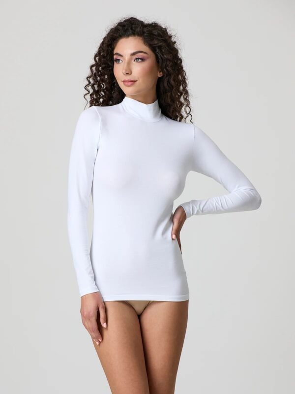 Maglia lupetto manica lunga cotone elasticizzato Jadea 4057