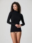 Maglia lupetto manica lunga cotone elasticizzato Jadea 4057