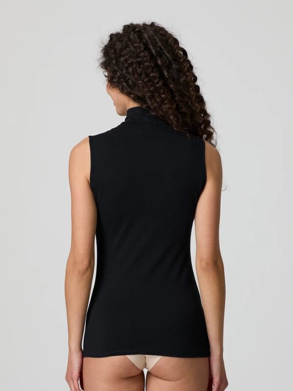Maglia smanicato lupetto cotone elasticizzato Jadea 4058