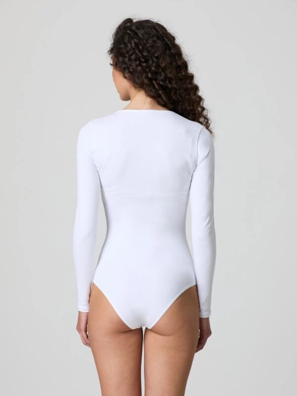 Body manica lunga scollo lollo cotone elasticizzato Jadea 4154