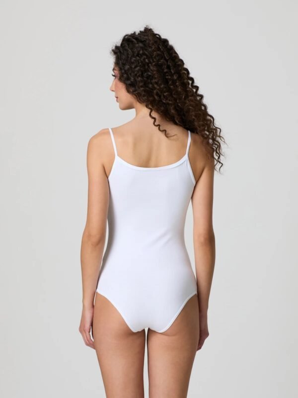 Body spallina stretta cotone elasticizzato Jadea 4155