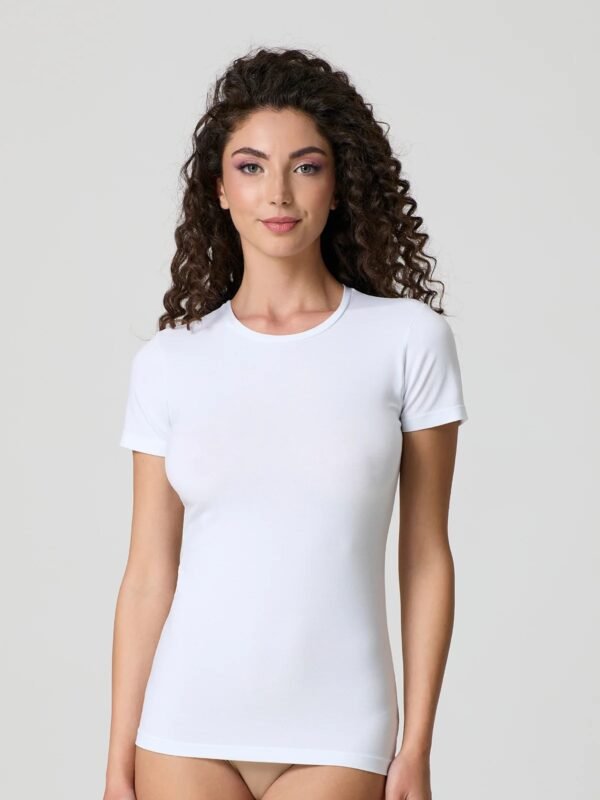 Maglia mezza manica cotone modal girocollo Jadea 4180
