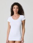 Maglia mezza manica cotone modal scollo tondo Jadea 4181