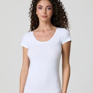 Maglia mezza manica cotone modal scollo tondo Jadea 4181