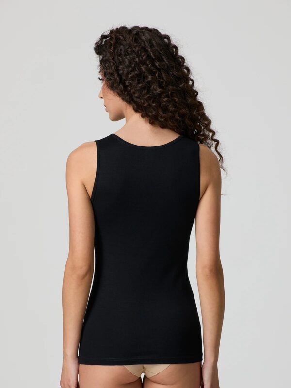 Canotta spalla larga pizzo macramè cotone Jadea 9001