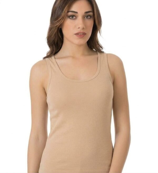 Canotta spalla larga cotone elasticizzato Tesy 102