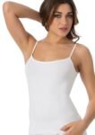 Canotta spallina stretta cotone elasticizzato Tesy 101