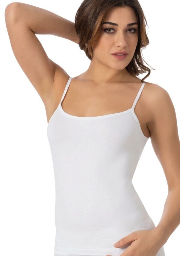 Canotta spallina stretta cotone elasticizzato Tesy 101